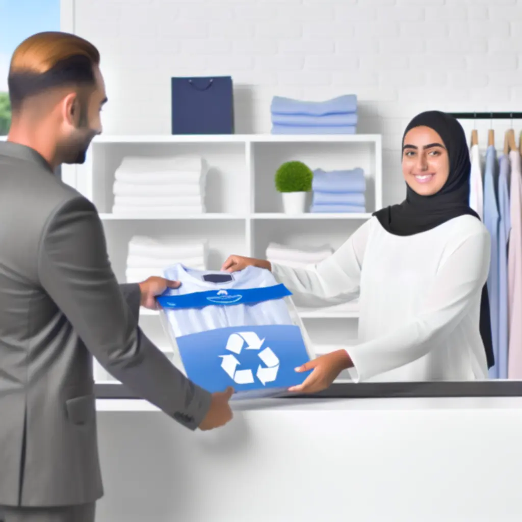 Újrahasznosított csomagolásban átadott ruhák a DryCleanService-nél